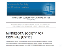 Tablet Screenshot of mncrimlawblog.mscj.org